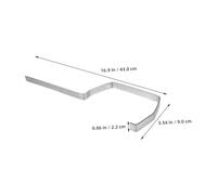 NUOBESTY 4 Pezzi Supporti in Ferro per Grondaie Resistente Al Vento e Intemperie Staffe per Tubi Pluviali per Stabile e Drenaggio Adatto Architetture