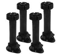 NUOBESTY 4 Pz piedi del mobile gambe per armadi gambe dei mobili Riser di divano Gambe per divano piedini regolabili del mobile aggiustatore di mobili gamba regolabile AbS Black