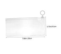 NUOBESTY 4 Set Borsa Cancelleria Trasparente Stationery Box Portapenne Sacchetto Di Cancelleria Trasparente Astucci Multiuso Per Penne Pochette Trucchi Sacchetti Porta Matite 30 Pezzi * 4