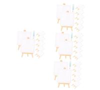 NUOBESTY 4 Set Cavalletto Decorativo in Tela Cavalletto per Dipingere Arredamento Piante Supporto in Tela Piccola Tela Cavalletto da Pittura Tavolozza Art Assell Adulto Carta Bianca