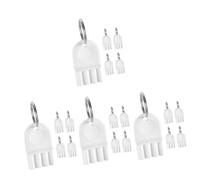NUOBESTY 4 Set Distributore di Salviette di Carta Pulire Erogatore di Sapone Tessuto Ricarica in Piedi Jumbo Dentifricio Asta Sostituzione Distributore Automatico di Sapone Bianca Metallo