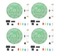 NUOBESTY 4 Set Kit di Saldatura per Elettronica Fai da Te Scheda Pratica in Plastica, per Principianti e Appassionati, per Imparare Tecniche di Saldatura a Casa in Laboratorio