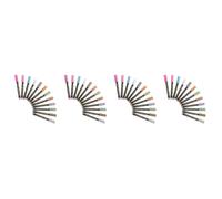 NUOBESTY 4 Set Penna in Metallo Filo Moschettone Ferramenta per Porta Scorrevole A Scomparsa Prove Portacavo Spillo Fettuccia di Rattan Fodere Votivo Inchiostro A Base d'Acqua 12 Pezzi * 4