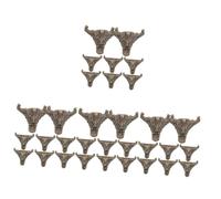 NUOBESTY 4 Set Piedi Decorativi Angolo Piedi Del Mobile Guardie Angolari Di Mobili Gamba Protezioni Per Il Pavimento Delle Gambe Delle Feci Gambe Dei Mobili Lega Di Zinco D'oro 8 Pezzi*4