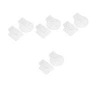 NUOBESTY 4 Set Tavolozza per Unghie Correttore Pieno Kit Miniature Tavolozza Trucco Tavolozze Illuminante in Crema Tavolozza Artistica Dispositivo di Rimozione Acrilico Bianca 2 Pezzi * 4