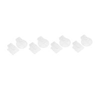 NUOBESTY 4 Set Tavolozza per Unghie Scratcher Display Profumo d'Aria Imbuto Giocattoli Arancioni Acrilico Make up Make-up Miscelare Tavolozze Portatili Palette da Salone Bianca 2 Pezzi * 4