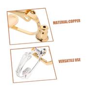 NUOBESTY 40 Pezzi Convertitori Clip per Orecchini Non Forati Adattatori Clip Auricolari Oro e Argento Kit Fai da Te per Trasformare Orecchini Normali Comodi e Versatili per e Speciali