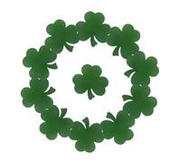 NUOBESTY 40 Pezzi Pz Decorazioni Shamrock per Festa San Patrizio Biglietti Scritti Mano per Scuole e Bacheche Festiva per Eventi Irlandesi