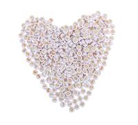 NUOBESTY 400 pezzi Perline Piatte con per Creazioni Artigianali per Braccialetti e Accessori