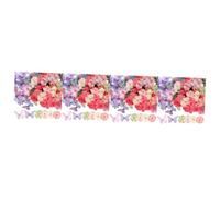 NUOBESTY 400 Pz Farfalle Doppio Colori Misti + Fiori Colori Misti 50 Pezzi Decorazioni per Matrimoni Bouquet Flowers Decorazioni Feste addobbi Feste Farfalla per Artigianato Garza