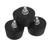 NUOBESTY 4pezzi Cuscinetti Antivibranti in Gomma Filettati Isolatori Di Per Compressori d Aria Supporti in Gomma Livellatori Regolabili Per Mobili Piedini Regolabili