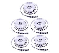 NUOBESTY 5 Nastro in Poliestere con Stampa di Zampe di Cane da Ciascuno Nastro Decorativo Resistente per Fai da Te Accessorio Creativo per Confezioni Regalo Bouquet e Decorazioni