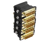 NUOBESTY 5 Pezzi Adattatore Dvi Vga Maschio con Viti Ferro Compatibile con Tv e Monitor Computer Connessione Stabile Driver Convertitore Video Pin Dvi per Schermi Ad