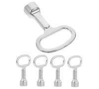 NUOBESTY 5 pezzi Chiave Multifunzionale per Armadi e Contatori Utensile Robusto per Elevatori Cabinet Controllo e Valvole per Professionisti
