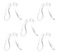 NUOBESTY 5 pezzi Cuscinetti Naso Silicone Morbido Sostituibili Comfort Elevato per Antiscivolo per Montature e Sole Compatibili con Vari Modelli