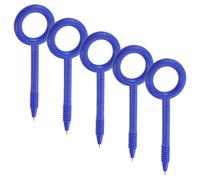 NUOBESTY 5 Pezzi Penna di Sicurezza Flessibile Retrattile Blu 5,7x1,7 | Tpe, Infrangibile e Riutilizzabile, per Ambienti Correttivi e Sale Colloquio