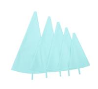 NUOBESTY 5 pezzi Poche in Silicone Riutilizzabili per Decorazione Torte Sacchetti Flessibili per Glassa Biscotti e Cupcake Accessori da Forno Compatibili con Beccucci Metallico