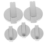 NUOBESTY 5 pezzi Pomelli per Gas Acciaio Inossidabile da Manopole per Cucina Controllo per Forno Gas Design Moderno e Pratico Facile da e Utilizzare Compatibile con Vari Cucina