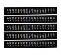 NUOBESTY 5 Pezzi Termometro Adesivo per Fermentazione 4-36°c, Strisce Termometriche Riutilizzabili per Controllo Temperatura Fermentazione Vino e Birra, Adesivi Termometro Stick On