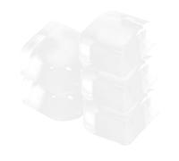 NUOBESTY 5 Pz Crash Pad fermaporta Protezione Pavimento Tubo di Scarico del lavabo Alimentatore ad aspirazione fermaporta anticollisione fermaporta riutilizzabili Gel di silice Transparent