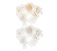 NUOBESTY 5 Set Eleganti Adesivi Per Scrapbooking Adesivi Per Planner Decorativi Per Buste Per Progetti Creativi Fatti A Mano 45 Fogli * 5