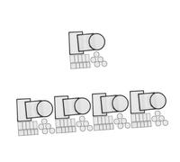 NUOBESTY 5 Set Patch per Sublimazione Patch di Trasferimento di Calore Sublimazione dei Cerotti Riparativi Vuoto Toppe Ricamate Patch Termoadesivi Decalcomania Toppa Ricamata 18 Pezzi * 5