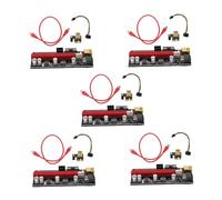 NUOBESTY 5 Set Pci e Extender Adattatori Pci per Schede Grafiche con Fissaggio e Compatibilità per Mining Rig