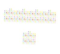 NUOBESTY 5 Set Pulsante Contrassegnare Il Pulsante Adesivi in gommapiuma Uncinetto Gigante Astuccio per Uncinetto Tendone Bloccante Accessori Adesivi Non Addominali Colorful 50 Pezzi * 5