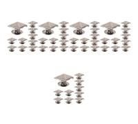 NUOBESTY 5 Set Rivetti A Punta Poster Picchi Rivetti per La Realizzazione di Borse Borchie per Abbigliamento Kit di Borchie Artigianali Rivetti Quadrati Cremagliera Ottone 100 Pezzi * 5