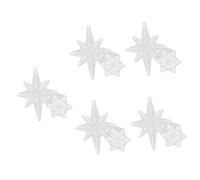 NUOBESTY 5 Set Stampi Silicone Per Decorazioni Fiocco Resistenti E Facili Da Staccare Per Creazioni Artigianali Fai Da Te Con Resina E Cera Per Addobbi Natalizi E Decorazioni 2 Pezzi * 5