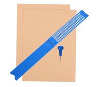 NUOBESTY 5 Set tavola braille strumenti di apprendimento braille blocco per scrivere cieco lavagna in braille portatile tavoletta braille fornitura braille kit di ardesia braille plastica