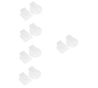 NUOBESTY 5 Set Tavolozza per Unghie Acrilico Make up Mistiera Make-up Maquillaje Emergente Mangiatore Profumo Strumento per L'Arte del Trucco Tavolozze di Arte Acrilica Bianca 2 Pezzi * 5