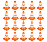 NUOBESTY 50 Mini Coni Stradali Mini Coni Da Costruzione Decorazioni Di Sicurezza Per Il Posto Di Lavoro Coni Arancioni Per Bambini