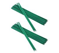 NUOBESTY 50 Pezzi Bastoncini di Bambù per Piante Supporto per Piante Verde e Rampicanti Indoor Inserimento Facile nel Terreno Sostegno Verticale degli Steli