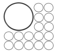NUOBESTY 50 Pezzi Braccialetti in Silicone Nero per Donna e Uomo, Superficie Liscia, Esperienza di Indossamento Confortevole, Accessori Fai da Te Multifunzionali