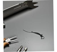 NUOBESTY 50 Pezzi Clip Fissaggio per Grondaie in Plastica Nera Resistente al Vento Intemperie per Fissaggio Rete Foglie e Manutenzione Drenaggio Tetto