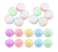 NUOBESTY 50 Pezzi Contenitori Rotondi in Plastica per Capsule di Macaron, Bianchi e Colorati, per Feste di Compleanno e Progetti DIY Protezione Ottimale