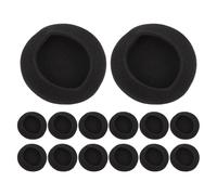 NUOBESTY 50 pezzi di spugna per auricolari - Cuscinetti auricolari rotondi anti-sudore, sostituzione, riduzione del rumore per cuffie, diametro 45 mm