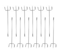 NUOBESTY 50 Pezzi Ganci per Pannelli Forati 15 Cm in Ferro Resistente, Ganci da Porta per Bagno e Cucina, Appendini per Organizzazione Salvaspazio in Casa e Ufficio