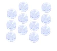 NUOBESTY 50 Pezzi Pad Anti Slip Castro Cucina Doppio Mantenere Ventose a Doppia Faccia Bagno Scrivania Adesivo Tiene Tampone Ventosa a Doppia Faccia Gomma Morbida Transparent