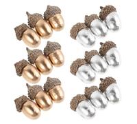 NUOBESTY 50 Pezzi Piccole Ghiande Artificiali in Schiuma Leggere e Facili da Conservare, Decorazioni Rustiche Ispirate alla Natura per Centrotavola del Ringraziamento e Ufficio