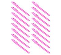 NUOBESTY 50 Pezzi Portapenne Vuoto in Plastica Rosa per Studenti e Amici | Protegge L'anima Dall'inchiostro e Rotture, Impugnatura Ergonomica, Regalo per Rientro a Scuola