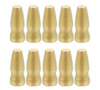 NUOBESTY 50 Pezzi Supporto per Bandiere in Legno Oro Compatto e Affidabile per Strade Commerciali e Fiere, Supporto Resistente per Testa di Bandiera e Accessori per Bandiere