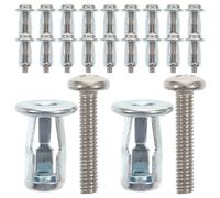 NUOBESTY 50 Set Dado a Farfalla M4 in Acciaio Zincato per Lamiera e Pannelli in Legno, Resistente, per Installazioni Utilitarie e Supporto Pannelli Sottili