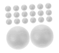 NUOBESTY 50pezzi Palline Artigianale Bianche Sfere Polistirolo per Decorazioni Festive e Matrimoni Materiali Leggeri per Progetti DIY e Educazione Superficie Liscia Adatta alla Verniciatura