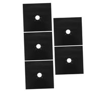 NUOBESTY 5pezzi Coprifornelli Gas in Ptfe Resistenti Al Protezione Per Da Cucina Rivestimenti Antiaderenti Per Bruciatori Lavabili in Lavastoviglie Pratici e Sicuri