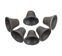 NUOBESTY 6 Ciondoli a Campanella in Ghisa Robusta, Mini Campanelli Decorativi per Lavori Artigianali, Suono Melodioso per Decorazioni Natalizie, Matrimoni e Progetti Fai-da-Te