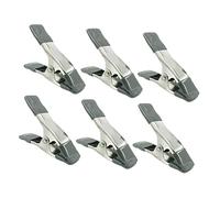 NUOBESTY 6 Pezzi Clip a Molla per Fissaggio Fondali Resistente e per Studio e Garage Design Ergonomico per Utilizzo Facile e