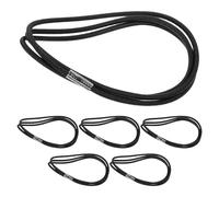 NUOBESTY 6 pezzi di elastico per sacco della spazzatura per bidone della spazzatura - Supporto con clip di fissaggio per lettiera - Corda per bidone - Elastico regolabile per bidoni