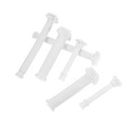 NUOBESTY 6 Pezzi Micro Paesaggio Colonne Romane in Plastica ABS, Mini Pilastri da Tavolo Fai da Te Verniciabili, Decorazioni per Tavolo di Sabbia e Progetti Artigianali